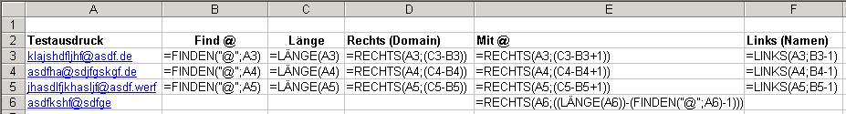 Extrahieren eines Teils einer Zelle mit der Funktion "Rechts" -Formel